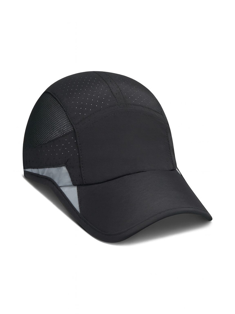HSR Unisex Black Unstructured Reflective Lightweight Stylish Sports Soft Hat Cap